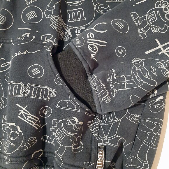 Vintage M&M's hoodie by JH Design all over print hooded Jacket Unisex Size Large - Picture 8 of 11